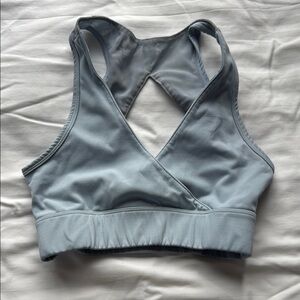 Gymshark Blue Sports Bra Racerback- LIMITED EDITION NIKKI BLACKKETTER
